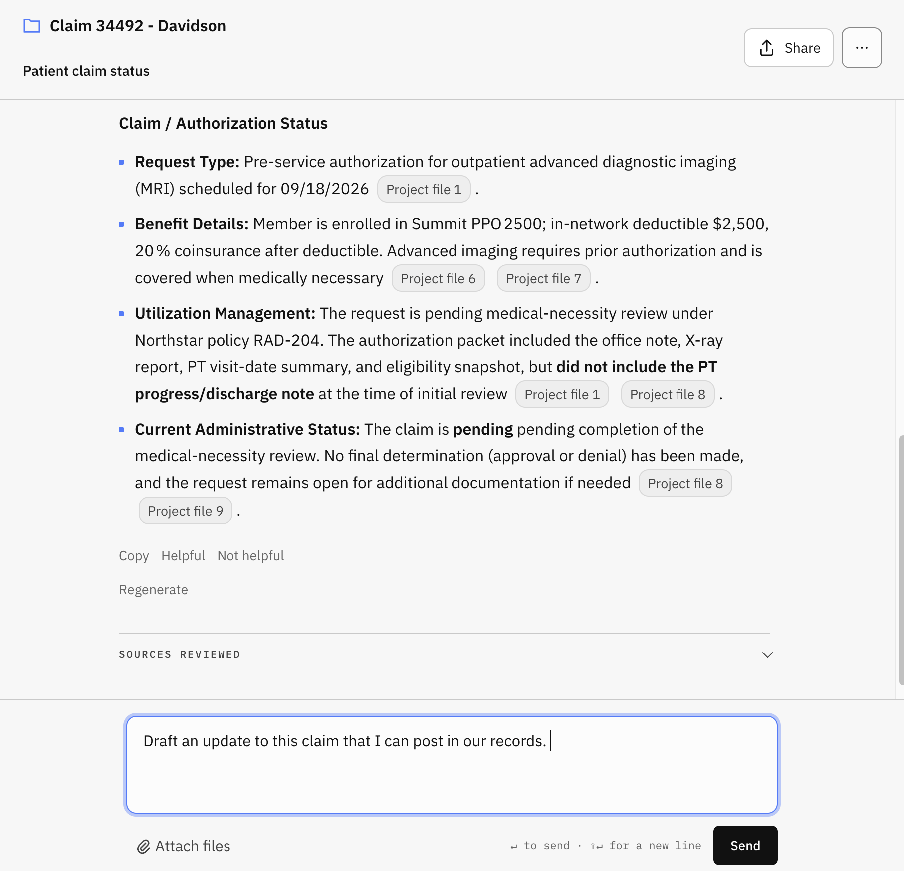 Give every workstream a home. screenshot